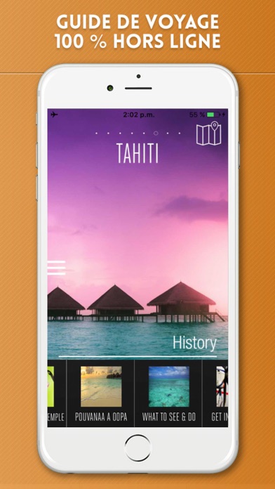 Screenshot #1 pour Tahiti Guide de Voyage avec Cartes Offline