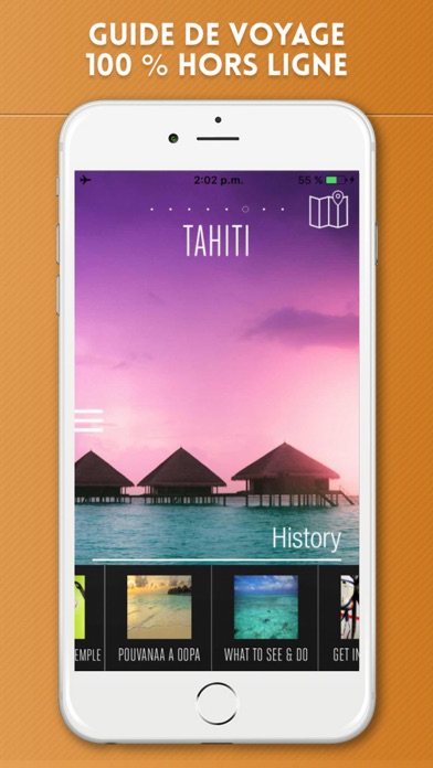 Screenshot #1 pour Tahiti Guide de Voyage avec Cartes Offline