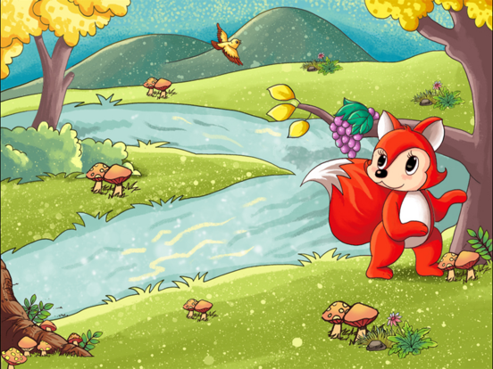 Screenshot #5 pour The Fox and the Grapes Bedtime Fairy Tale iBigToy