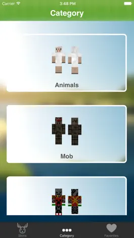 Game screenshot free skins for minecraft-boys girls animals skin apk
