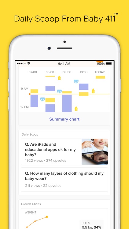 Glow baby - Baby Tracker of Breastfeeding, Diapers screenshot-3