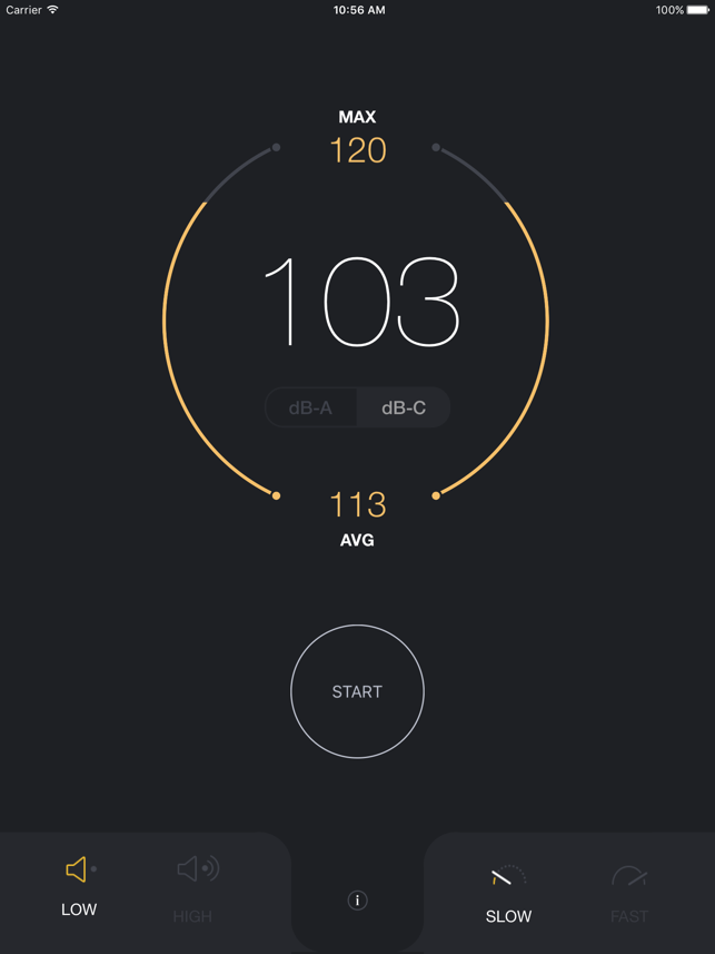 ‎dB Decibel Meter - sound level measurement tool Screenshot