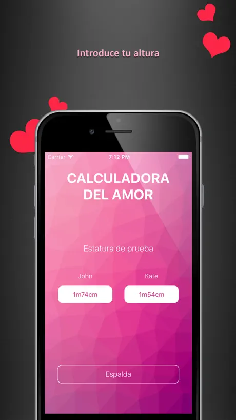 Calculador del test del amor
