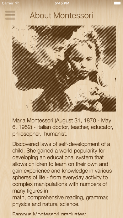 365 Montessori iPhone screenshot
