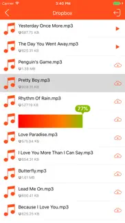 music cloud - songs player for googledrive,dropbox iphone screenshot 2