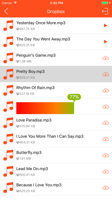 Music Cloud - Songs Player for GoogleDrive,Dropboxのおすすめ画像2