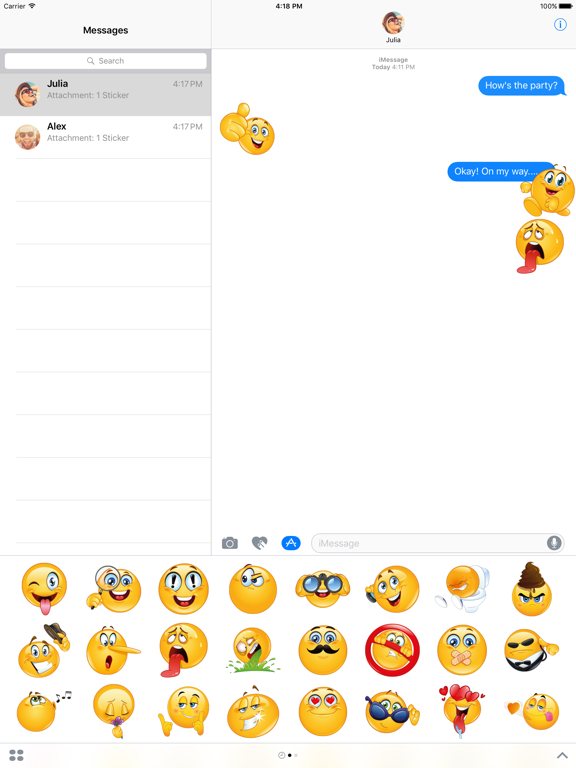 Screenshot #4 pour Pro Emoji pour iMessage