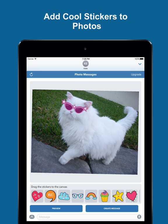 Screenshot #5 pour Photo Messages -Create Custom Stickers From Photos