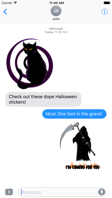 HallowsWeen iPhone screenshot 4 - Stickers app