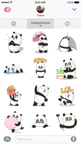 Lemonade stickers for iMessage screenshot