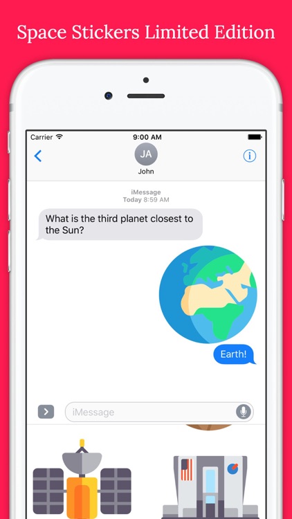 Space Stickers Limited Edition for Messages