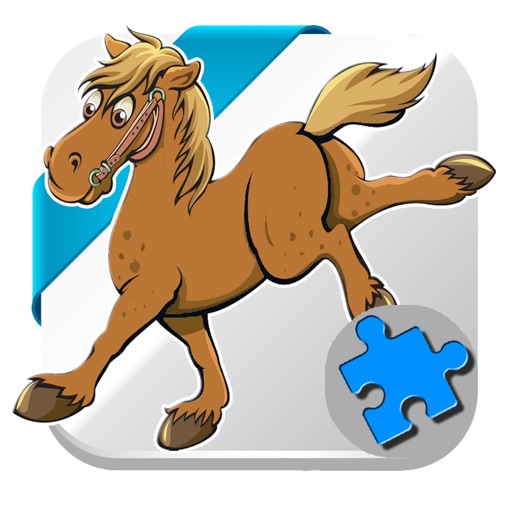 Animal Horse Game For Jigsaw Puzzle Education iOS App