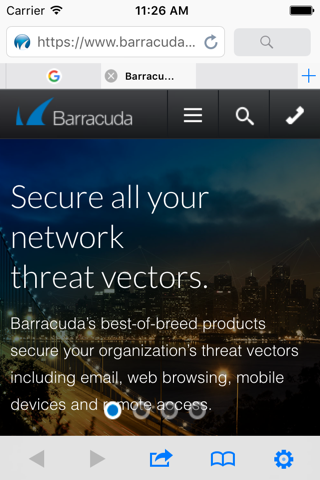 Barracuda Safe Browser screenshot 2