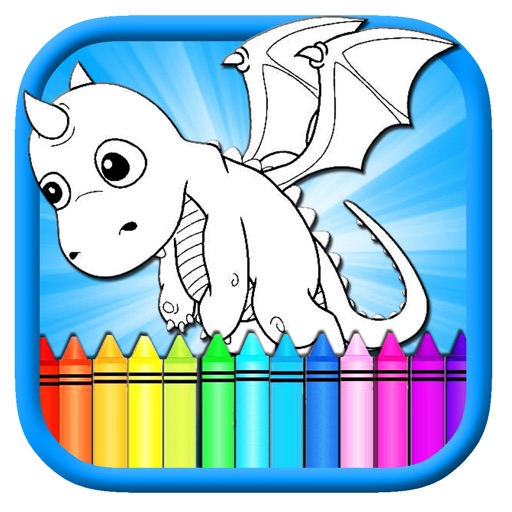 Dragon Coloring Page Free Game Version iOS App