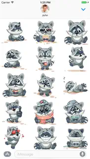 raccoon - stickers for imessage iphone screenshot 1