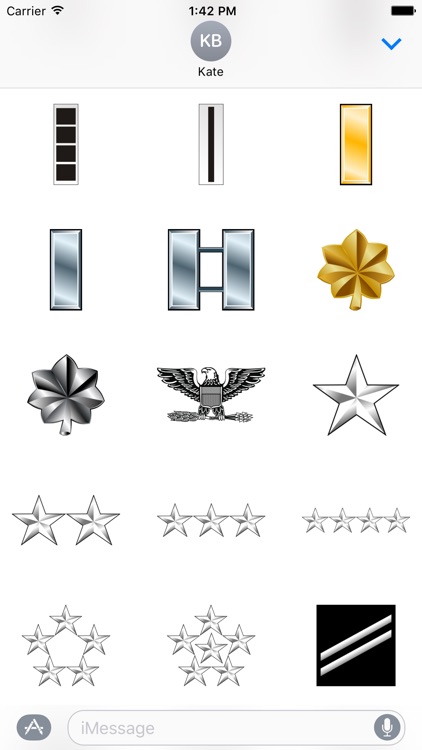 Military Rank Stickers