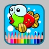 Coloring sheets drawing fish version preschool