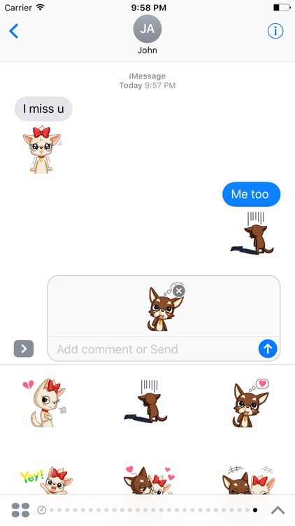 Chihuahua Couple Dog Sticker screenshot-3