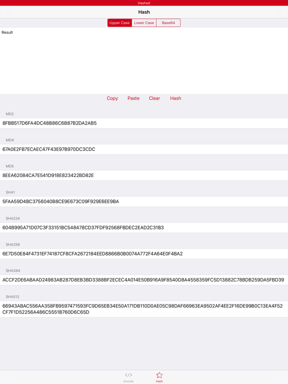 Encodify - Base64 & MD5 iPad screenshot 2 - Utilities app