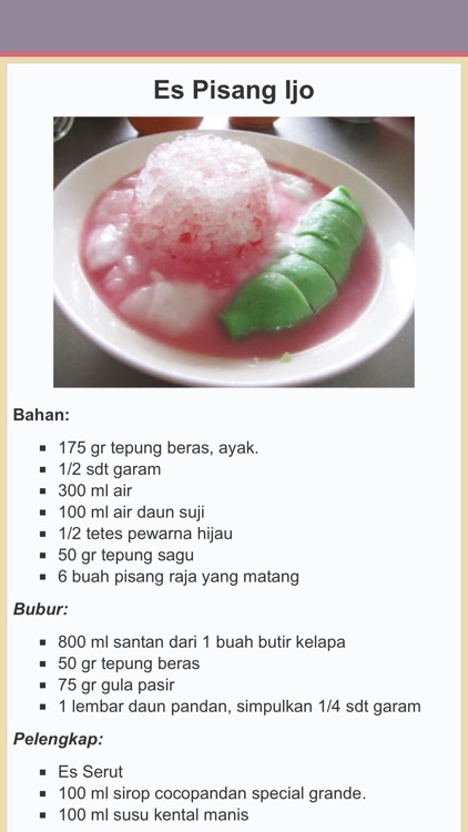 Resep Es Indonesia