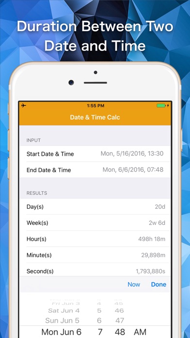 Screenshot #2 pour Date & Time Calculator - Quick and Simple