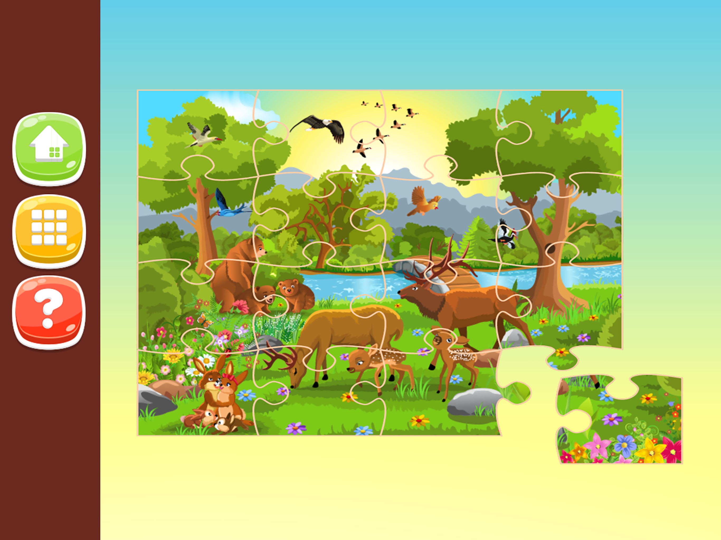 Animal Jigsaw Puzzles Game for Kids HD Free