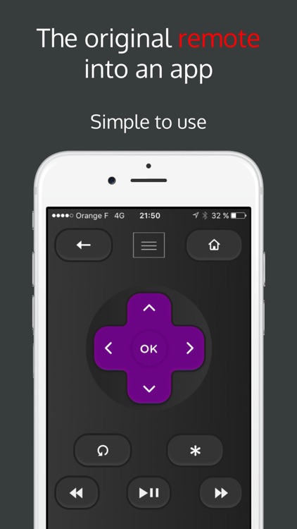 Rokumotee - remote for Roku