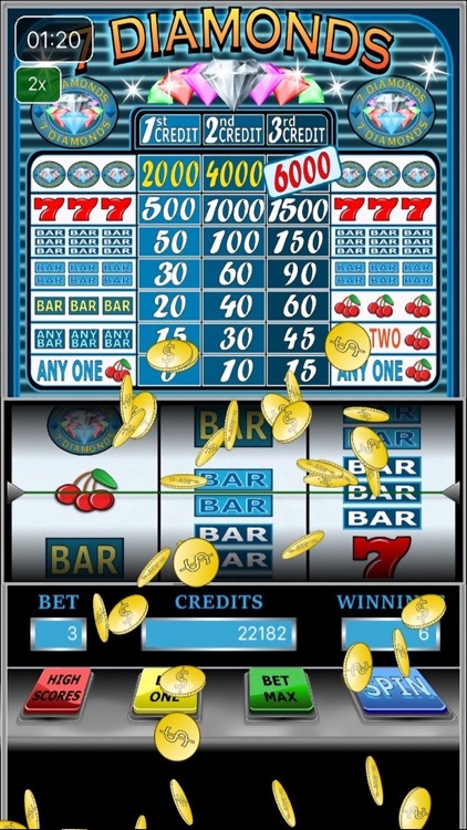 7 Diamonds slot machine screenshot-3