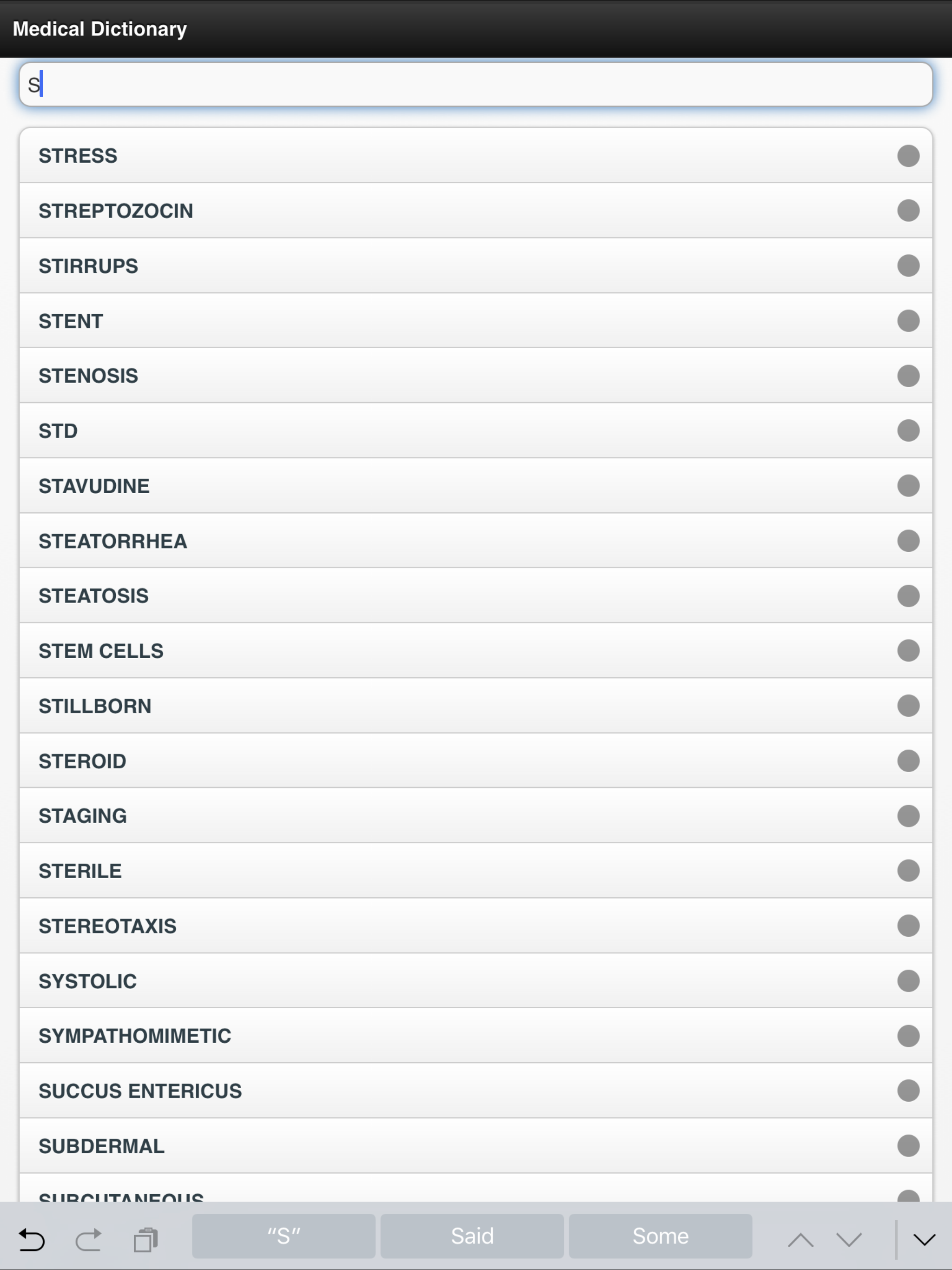 Medical Dictionary Offline screenshot 7