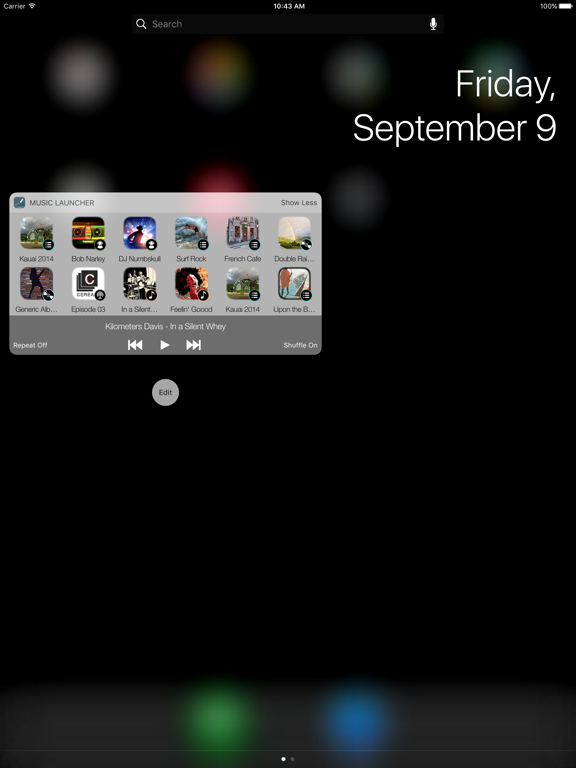 Screenshot #4 pour Music Launcher with Widget