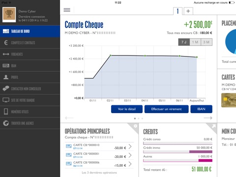 Banque Populaire pour iPad screenshot 2