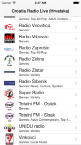 Croatia Radio Live Player (Hrvatska / hrvatski) screenshot