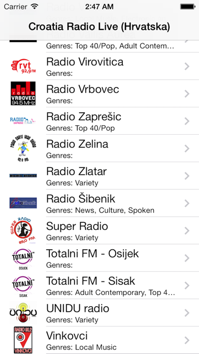 Screenshot #3 pour Croatia Radio Live Player (Hrvatska / hrvatski)