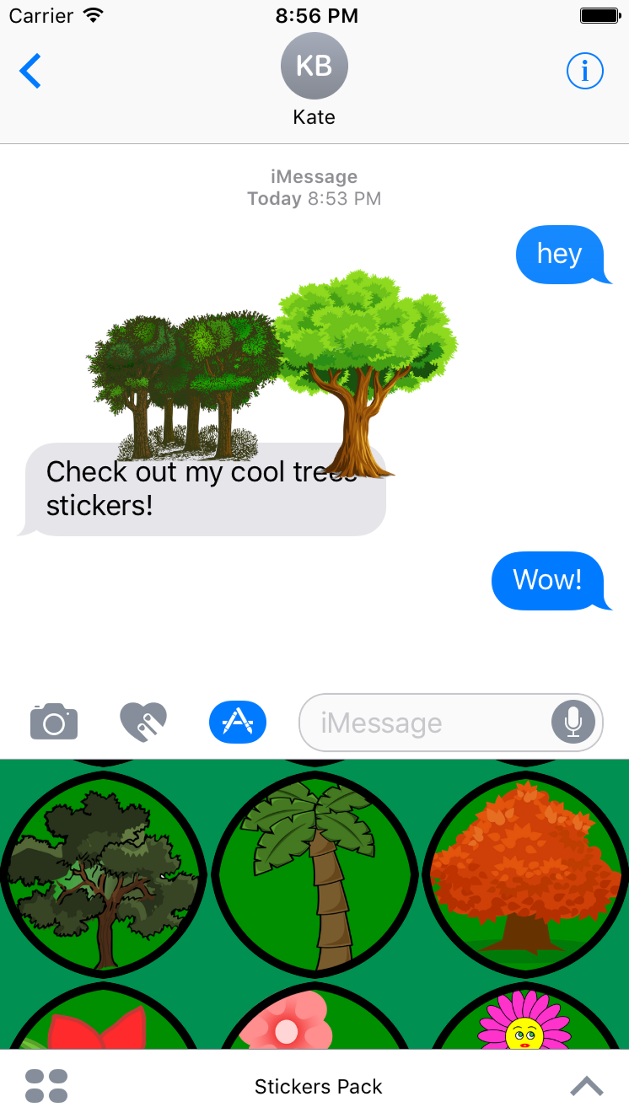 Tree Stickers For iMessage screenshot 3