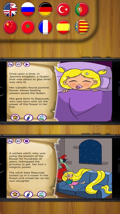 Rapunzel Classic tales - interactive book for kids