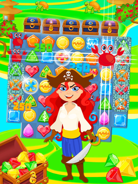 Sea Pirate: Match-3 iPad screenshot