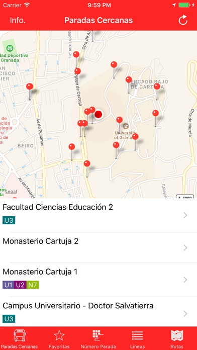 Screenshot #1 pour iBusesGranada