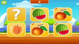 Game screenshot Matching Pairs Fruits-Flashcard Game For Toddlers mod apk