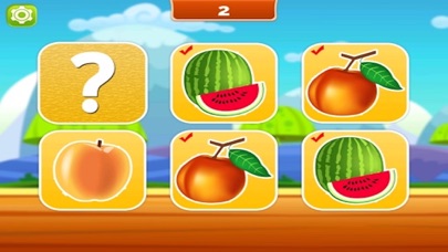 Screenshot #1 pour Matching Pairs Fruits-Flashcard Game For Toddlers