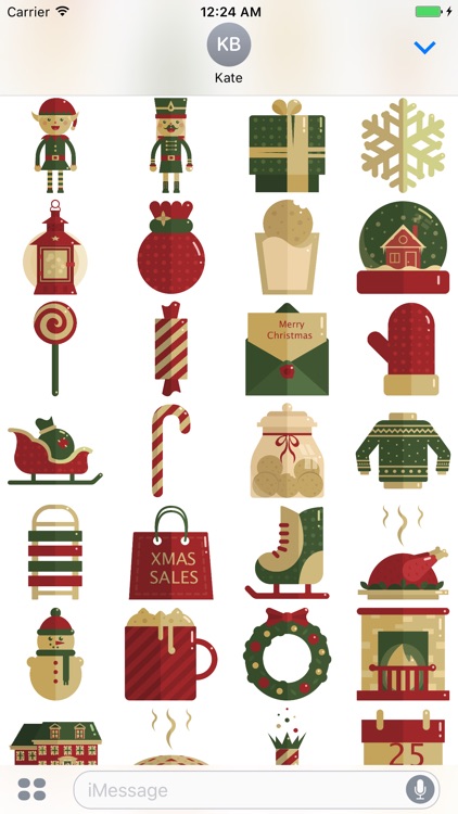 Merry Christmas Stickers Pack for iMessage