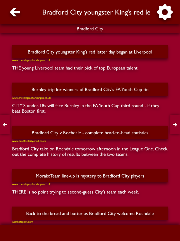 Screenshot #5 pour All The News - Bradford City Edition