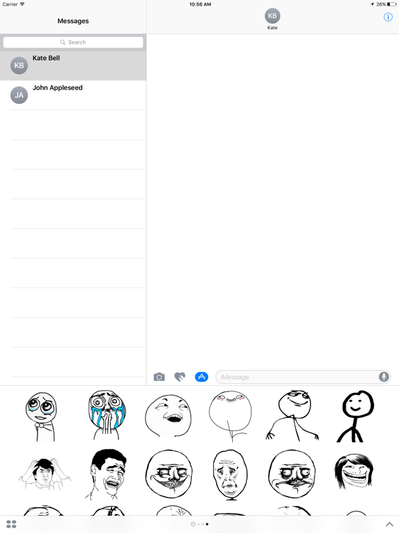 Screenshot #4 pour Troll Face Stikers Pack for iMessage