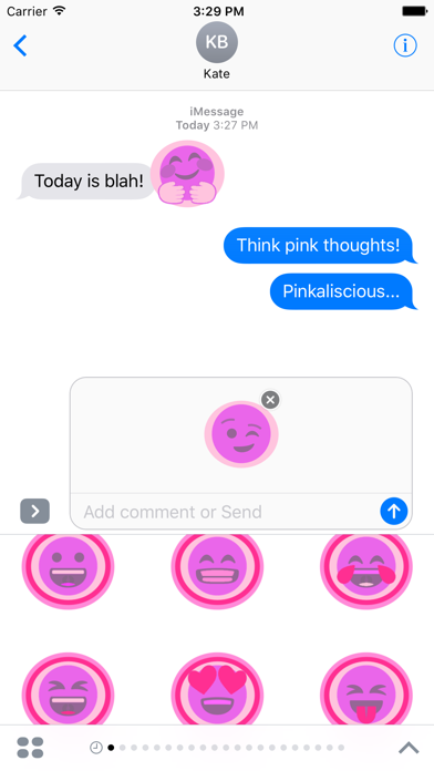 Tickled Pink! (Pinktastic Emoji Stickers)のおすすめ画像4