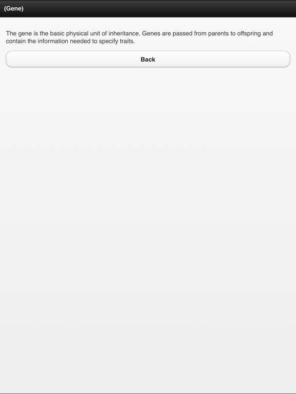 Genetics Dictionary Offline Free iPad screenshot