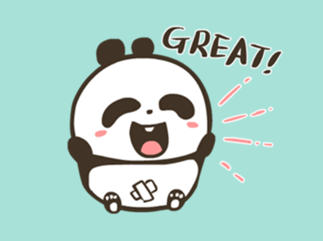 Cute Panda Stickers Pack for iMessage - Baby Panda