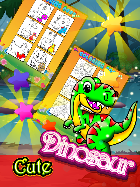 Screenshot #4 pour Dinosaurs Coloring Pages Drawing Painting For Kids