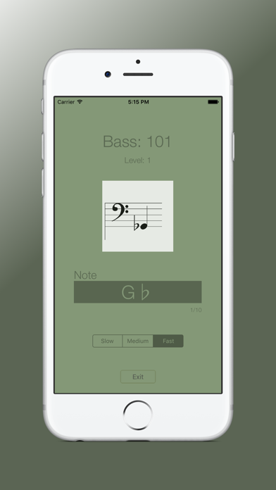 Sheet Music Trainer Bass screenshot1