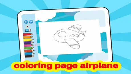 coloring page airplane creativity for kids