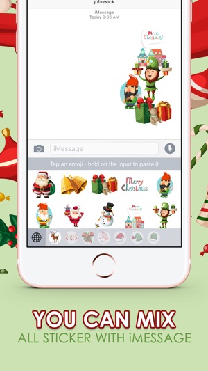 Merry Christmas Stickers Keyboard Themes ChatStick(圖3)-速報App