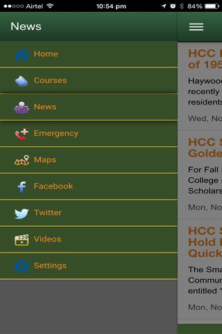 myHCC screenshot 3